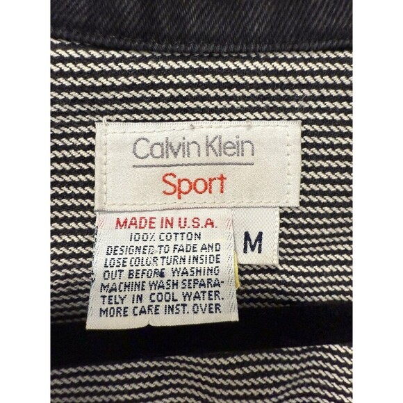 Vintage Calvin Klein Sport  Women’s Denim Chore Jacket, Sz M - Picture 8 of 9